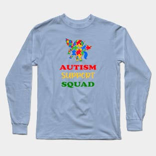 Autism support squad Long Sleeve T-Shirt